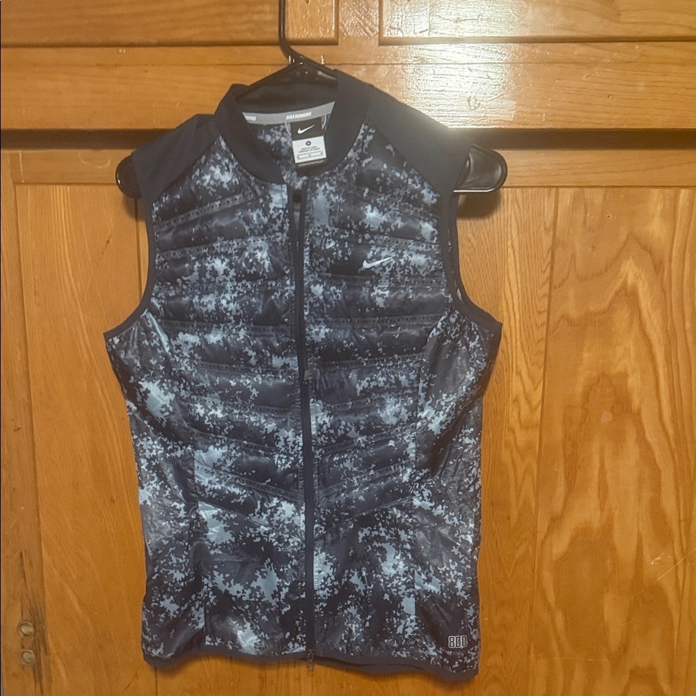 Nike Navy Blue and Dark Gray Lightweight Running Vest